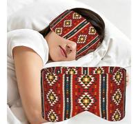 Native Southwest American Indian Aztec Navajo, Sleep Mask for Home Travel, Full Eye Covers Light Blocking Eye Mask Sleep Eye and Ear Muffs