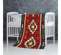 Native Southwest American Indian Aztec Navajo,Soft Blanket Warm Anti-Pilling Flannel Plush Throw Blanket 76 X 127 cm