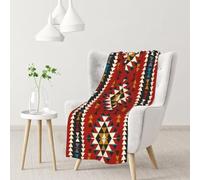 Native Southwest American Indian Aztec Navajo,Soft Blanket Warm Anti-Pilling Flannel Plush Throw Blanket 76 X 102 cm