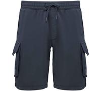 Native Spirit Men's French Terry Washed Cargo Shorts in Mid Navy | Size: XL Native Spirit Mid Navy XL