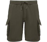 Native Spirit Mens French Terry Washed Cargo Shorts PC7770