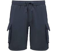 Native Spirit Men's French Terry Washed Cargo Shorts in Mid Navy | Size: 2XL Native Spirit Mid Navy 2XL