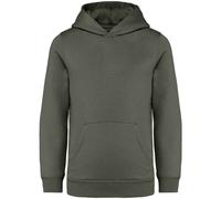 Native Spirit Plain Black Hoodie in Khaki | Size: 8-10 Years Native Spirit Khaki 8-10 Years