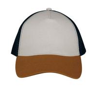 Native Spirit Women's 5 Panel Trucker Cap in Cream Native Spirit Cream One Size