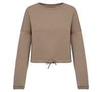 Native Spirit Womens/Ladies Oversized Crop Sweatshirt PC5986
