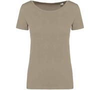Native Spirit Women's Plain Medium Beige T-Shirt | Size: 2XL Native Spirit Medium Beige 2XL