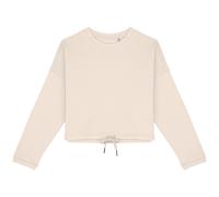 Native Spirit Women's Oversized Crop Sweatshirt in Ivory | Size: Medium Native Spirit Ivory M