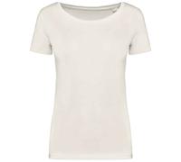 Native Spirit Women's Plain Medium Beige T-Shirt in Natural Native Spirit Natural M