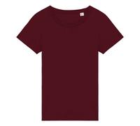 Native Spirit Women's Plain Medium Beige T-Shirt in Red | Size: XL Native Spirit Red XL