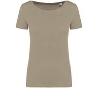 Native Spirit Women's Plain Medium Beige T-Shirt Native Spirit Medium Beige M