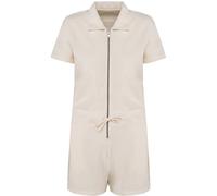 Native Spirit Women's Terry Towel Short Playsuit in Ivory | Size: 12 Native Spirit Ivory 12
