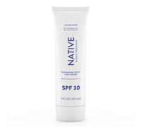 Native Sunscreen SPF 30 Zinc Oxide Dermatologist Tested Suitable for Sensitive Skin & Hawaii Compliant 5 Ounces | Unscented Sun Protection Lotion L