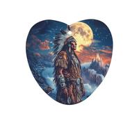 Native U.S. Chief Moon Car Aromatherapy Tablets Air Freshener Hanging Scented Cards for Rooms Bathrooms Wardrobe Love form