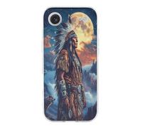 Native U.S. Chief Moon Cell Phone Basic Cases Compatible with iPhone 17/17 Air/17 Pro/17 Pro Max