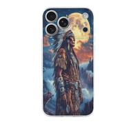 Native U.S. Chief Moon Cell Phone Basic Cases Compatible with iPhone 17/17 Air/17 Pro/17 Pro Max