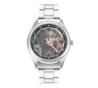 Native U.S. Chief Tiger Simple Stainless Watch Fashion Designer Wristwatch Easy Reader Analog Watches Gifts for Men