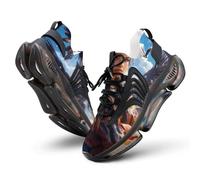 Native U.S. Woman Wolf Men's Running Shoes Walking Sneakers