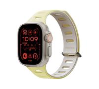 Native Union Active Band | Magnetic 38/40/41mm - Double Sided Reversible Silicone Strap - Adjustable Length - Breathable & Sweat Proof for Sport - For Series 1-11, SE 1-3, Apple Watch Ultra 1-3(Lemon)