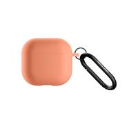 Native Union Active Case for AirPods 4 & AirPods 4 with Active Noise Cancellation - Silky Smooth Matte Silicone Case with Clip to Attach Anywhere (Apricot)