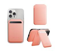 Native Union Active Wallet Stand | MagSafe Card Holder for iPhone 17/17 Pro/17e, Air, 16, 15, 14 - Stores 4 Cards - Secure Magnetic Slim Stand - Durable & Recycled Materials(Apricot)