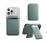 Native Union Active Wallet Stand | MagSafe Card Holder for iPhone 17/17 Pro/17e, Air, 16, 15, 14 - Stores 4 Cards - Secure Magnetic Slim Stand - Durable & Recycled Materials (Slate Green)