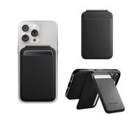 Native Union Active Wallet Stand | MagSafe Card Holder for iPhone 17/17 Pro/17e, Air, 16, 15, 14 - Stores 4 Cards - Secure Magnetic Slim Stand - Durable & Recycled Materials (Black)