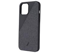 Native Union Clic Canvas Case - Crafted with Premium Woven Fabric - Slim & Lightweight Cover for Form-Fitting Protection - Compatible with iPhone 12 Pro Max (Black)