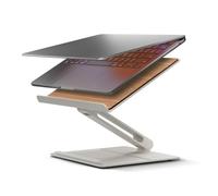 Native Union Desk Laptop Stand Wood - Height Adjustable Computer Stand - Compatible with MacBook Air/Pro, iPad, Dell, HP, Lenovo, Microsoft Surface & Laptops & Tablets Up To 5kg (Sandstone and Ash)