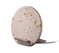 Native Union Dock Terazzo Wireless Charger, Qi-Stand, 10 W, Pink
