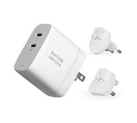Native Union Fast GaN Charger PD 67W - Ultra-Compact Power Delivery Enabled USB-C Charger Up to 67W - for MacBook Air, iPads, iPhones & More (White)