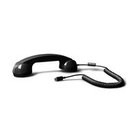 Native Union Pop Phone - Retro Telephone Handset with Mic & Speaker, USB-C for iPhone 17, 17 Pro, 17e, iPhone Air, MacBook Neo/M5, iPad Air M4, Samsung S26, Flip 7, Fold 7 - Hybrid Work (Black)