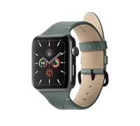Native Union (Re Classic Strap for Apple Watch 42/44/45/mm - Plant-based Materials - Stainless Steel Hardware with Soft Backing - Compatible with Apple Watch Series 1-9, Ultra & Ultra 2 (Slate Green)