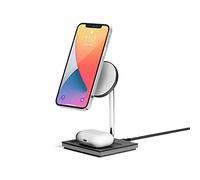 Native Union Snap 2-in-1 Magnetic Wireless Charger - Charging Stand for iPhone Air, 17, 17 Pro, 17 Pro Max with Wireless Pad for AirPods Gen 4, Pro 3 - Adjustable Angle & Discreet LED Indicators