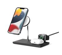Native Union Snap 3-in-1 Magnetic Wireless Charger - For iPhone Air, 17, AirPods Pro & Apple Watch - Detachable Watch Puck with Extra USB-C Port - Adjustable Angle & Discreet LED Indicator (Sandstone)