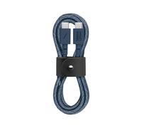 Native Union Type-C Belt Cable - USB-C to USB-C 4ft Ultra-Strong Charging Cable Compatible with iPhone Air, 17, 17 Pro, 17 Pro Max, iPad Pro, iPad Air, Galaxy S25, Flip 7, Fold 7 (Navy)