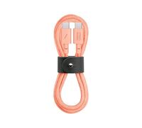 Native Union Type-C Belt Cable - USB-C to USB-C 4ft Ultra-Strong Charging Cable Compatible with iPhone Air, 17, 17 Pro, 17 Pro Max, iPad Pro, iPad Air, Galaxy S25, Flip 7, Fold 7 (Apricot)
