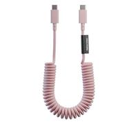 Native Union USB-C Pop Cable - Coiled Extendable - 4ft Recommended Length - Ultra-Strong Charging Cable Compatible with iPhone Duo, 18 Pro & Pro Max, iPads, Galaxy S26, Fold 8 (Candy)
