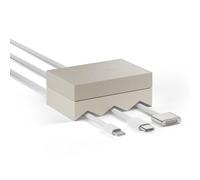 Native Union Weighter - Cable Weight/Holder Desk Accessory for Workspace or Nightstand - Non-Slip Cable Organizer - Metal and Silicone Design - For All Cables including USB-C & Lightning (Sandstone)