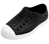 Native Unisex Jefferson Fashion Sneaker, Jiffy Black/Shell White,4 US Men/6 US Women