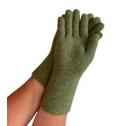 Native World Extended Glove | Possum Merino & Silk | Soft, Warm & Lightweight Knit Gloves for Men & Women | Made in New Zealand (Pistachio, Medium)