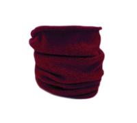 Native World Plain Neckwarmer | Possum Merino & Silk | Warm, Soft & Lightweight Knit Neck Gaiter for Men & Women | Made in New Zealand (Cherry)