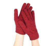 Native World Possum Merino Wool Gloves, Soft Gloves, Extremely Warm (Berry, Large)