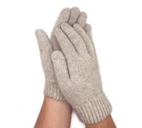 Native World Possum Merino Wool Gloves, Soft Gloves, Extremely Warm (Natural, Medium)