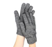 Native World Possum Merino Wool Gloves, Soft Gloves, Extremely Warm (Silver, Medium)