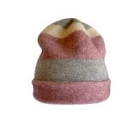 Native World Possum Merino Wool Travel Beanie Hat - Warm Soft Winter Beanie for Women (Lily Stripe)