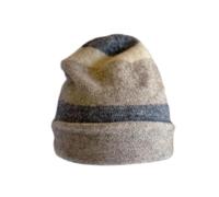 Native World Possum Merino Wool Travel Beanie Hat - Warm Soft Winter Beanie for Women (Natural Stripe)