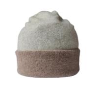 Native World Women's Possum Merino Wool Beanie Hat - Reversible Warm Winter Hat - Soft Beanie (Mink Brown)