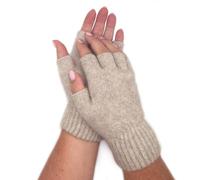 Native World Womens Possum Merino Wool Fingerless Gloves For Women and Men, Soft Extremely Warm (Natural, Small)