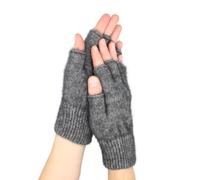 Native World Womens Possum Merino Wool Fingerless Gloves For Women and Men, Soft Extremely Warm (Silver, Small)