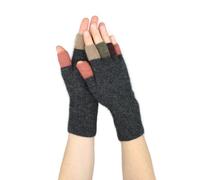 Native World Women's Possum Merino Wool Fingerless Gloves - Soft, Extremely Warm for Winter (Charcoal)